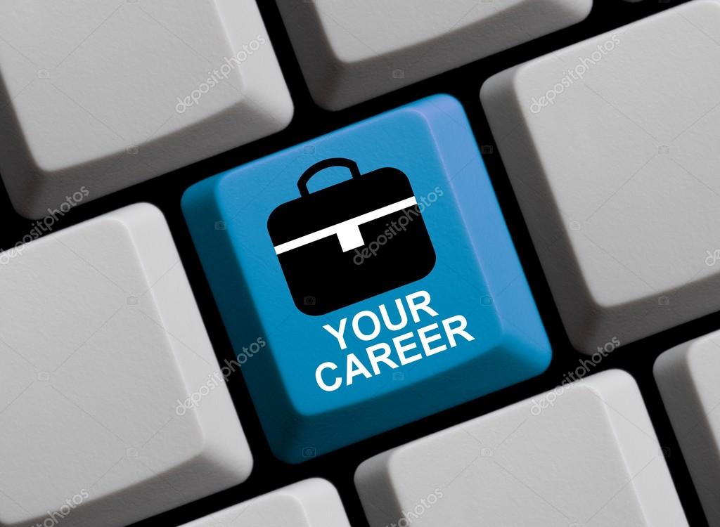 Ícono de empleo con maletín