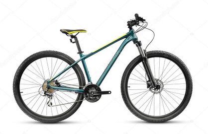 Bicicleta MTB 29 pulgadas negra con frenos a disco