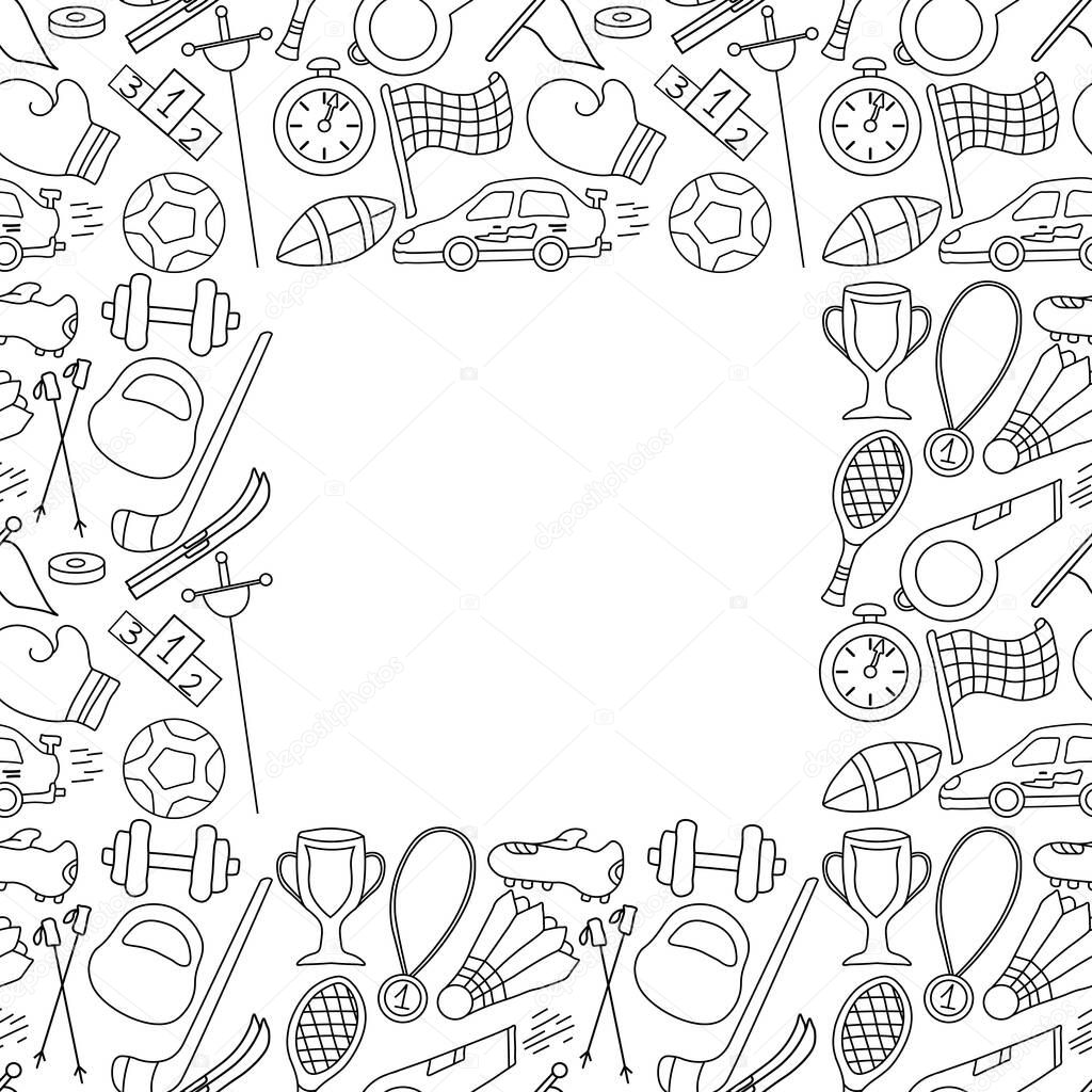 Iconos de bicicleta y pelota